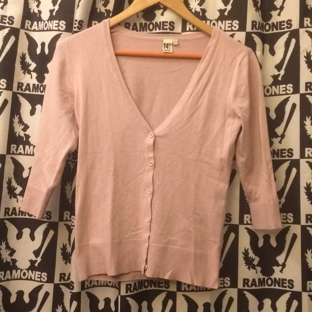 Lavender Half-sleeve Sweater